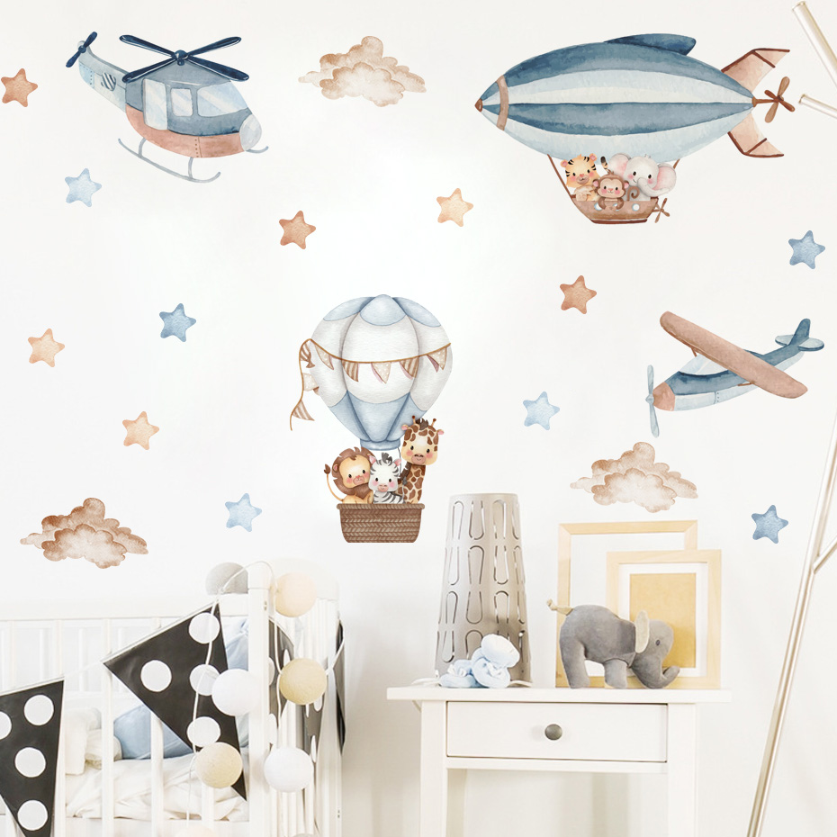 Suluboya Hayvanlar Sıcak Hava  - Baby Nursery Boy incelemesi ve fiyatı