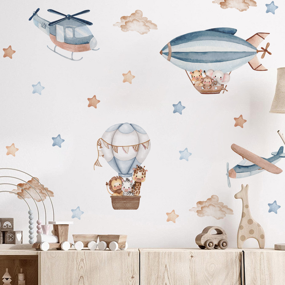 Suluboya Hayvanlar Sıcak Hava  - Baby Nursery Boy incelemesi ve fiyatı