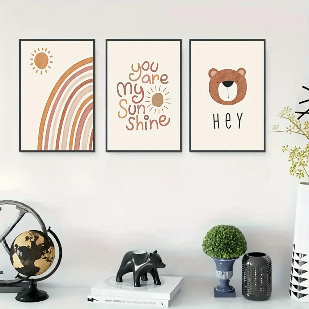 (Çerçevesiz) 3 adet Tuval Sana - Baby Nursery Frames incelemesi ve fiyatı